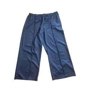 SHEIN Curve Wide Leg Denim Look Pants Elastic Waist Casual Comfort 4XL